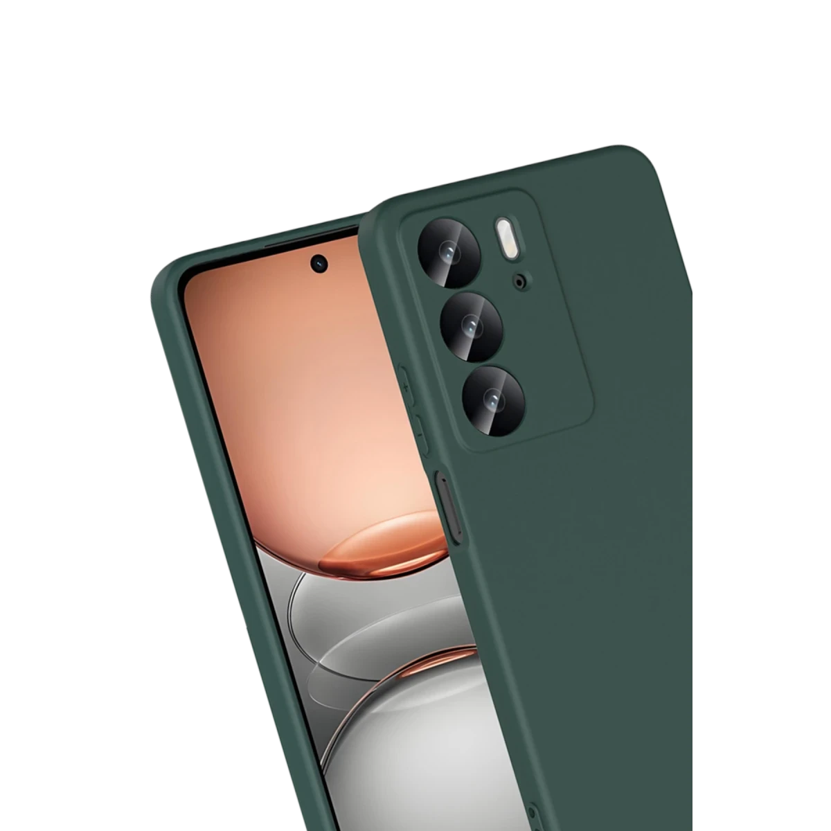Newface Realme C75 4G First Silikon - Koyu Yeşil