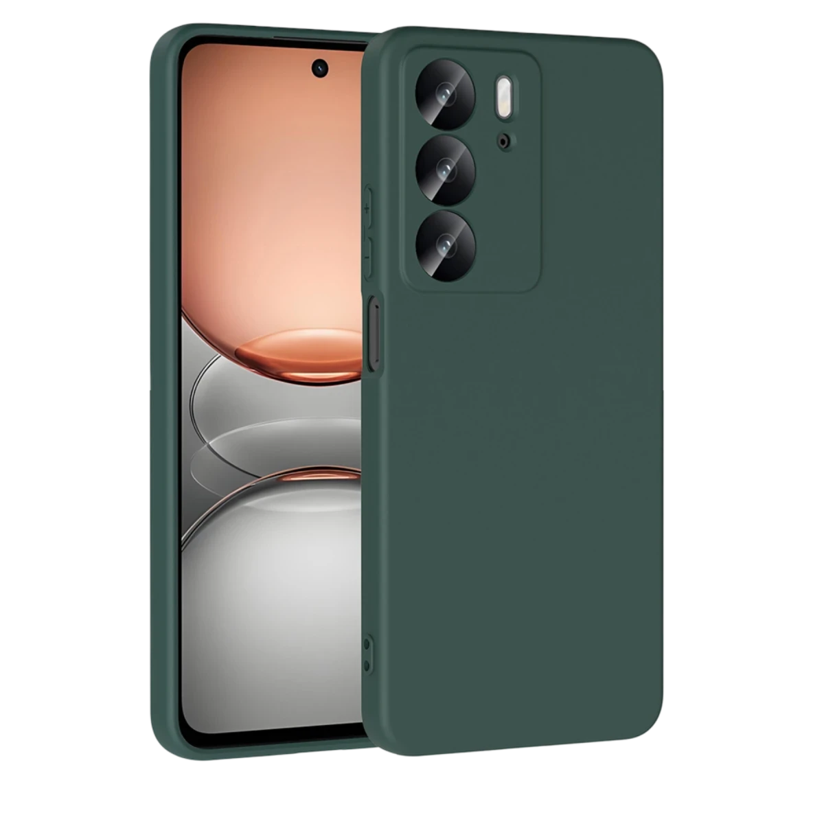 Newface Realme C75 4G First Silikon - Koyu Yeşil