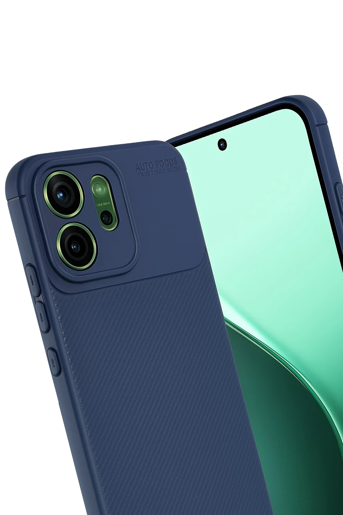 Newface Oppo Reno 14 Auto Focus Karbon Kapak - Lacivert