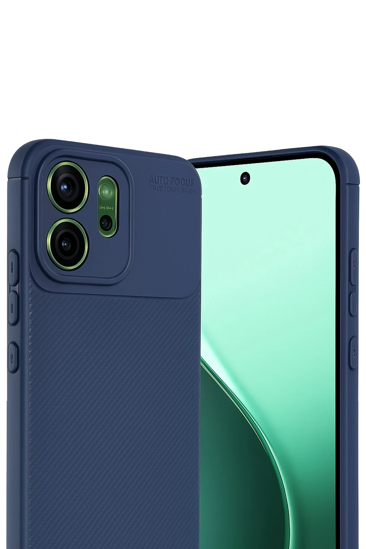 Newface Oppo Reno 14 Auto Focus Karbon Kapak - Lacivert