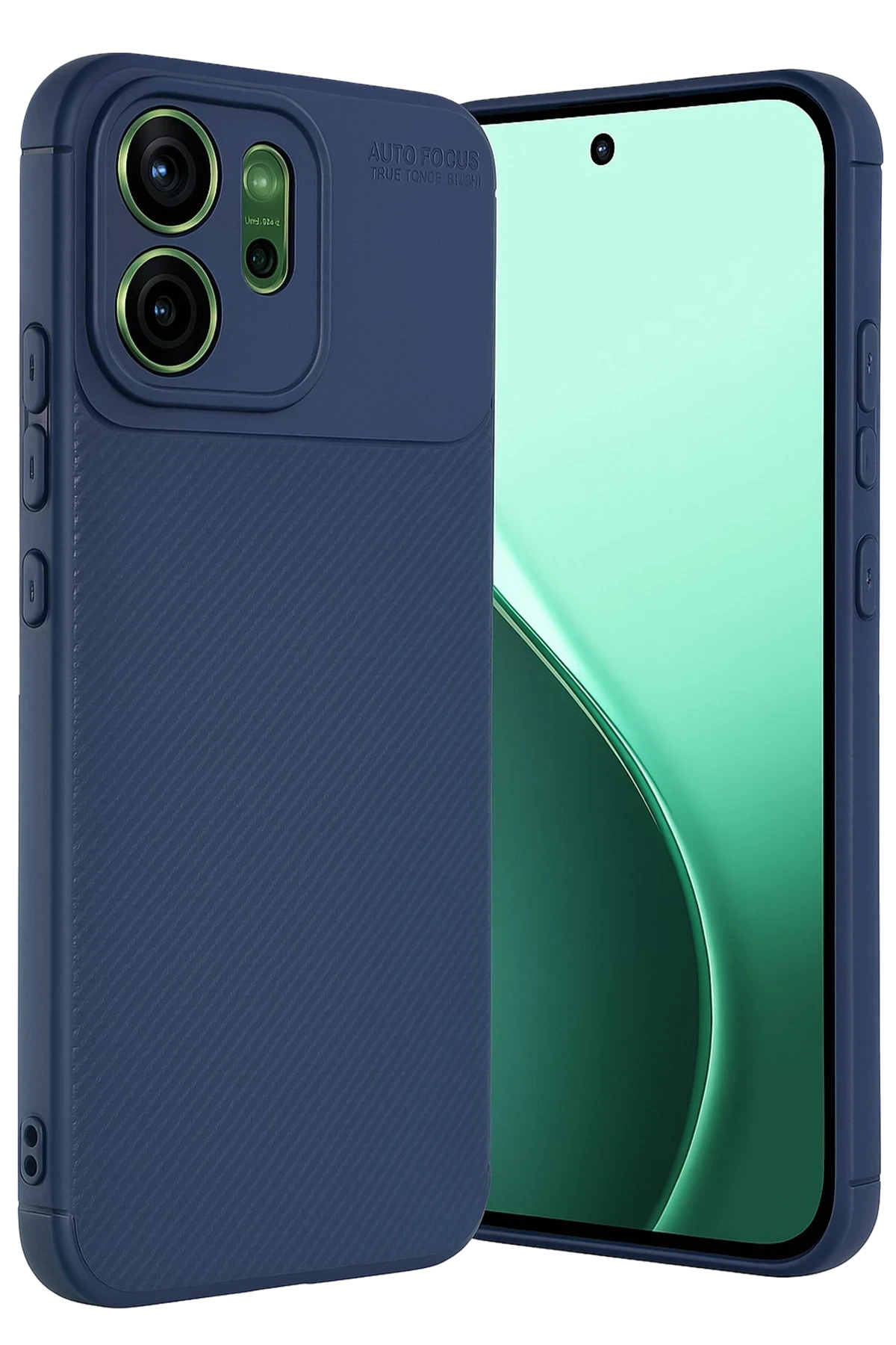 Newface Oppo Reno 14 Auto Focus Karbon Kapak - Lacivert