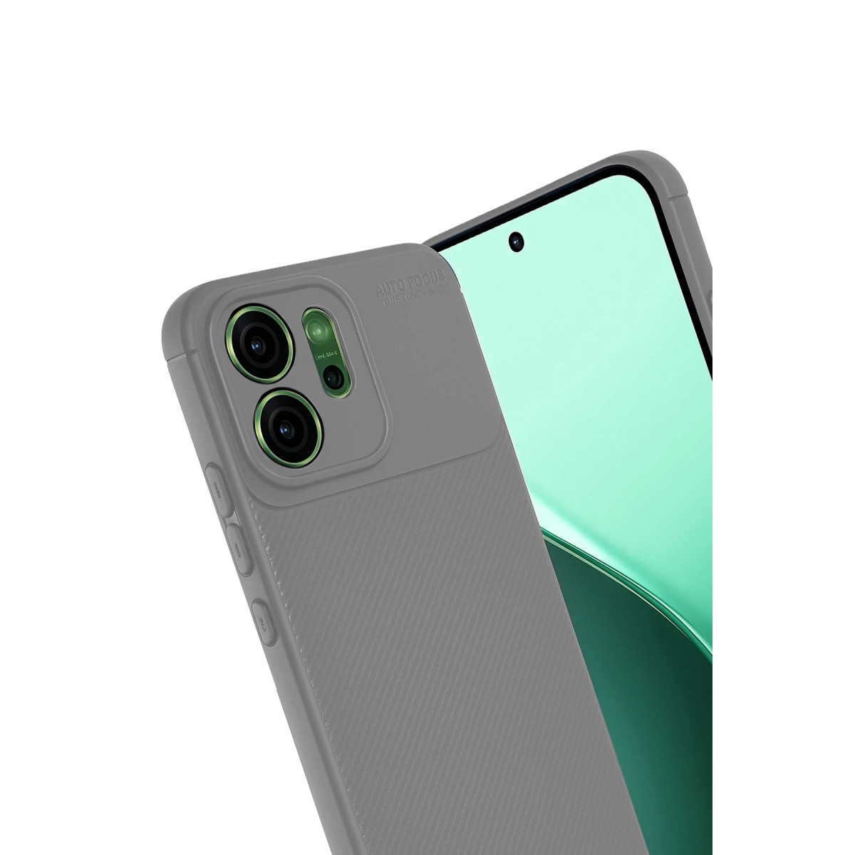 Newface Oppo Reno 14 Auto Focus Karbon Kapak - Gri — görsel 8