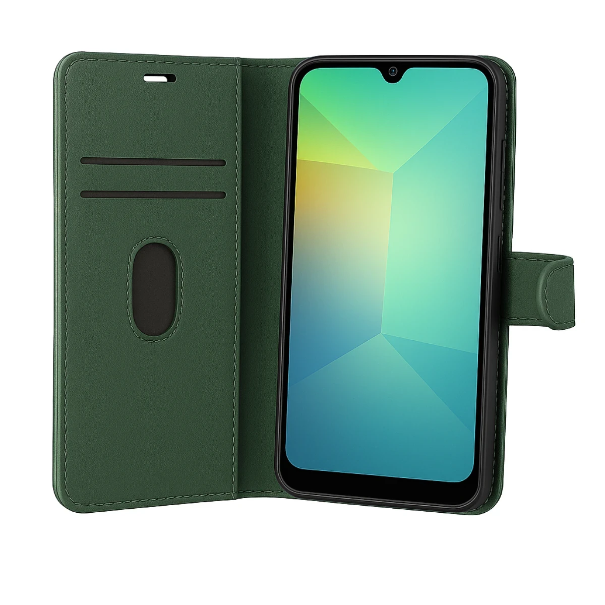 Realme C75 4G Trend S Plus Kapaklı Kılıf - Koyu Yeşil