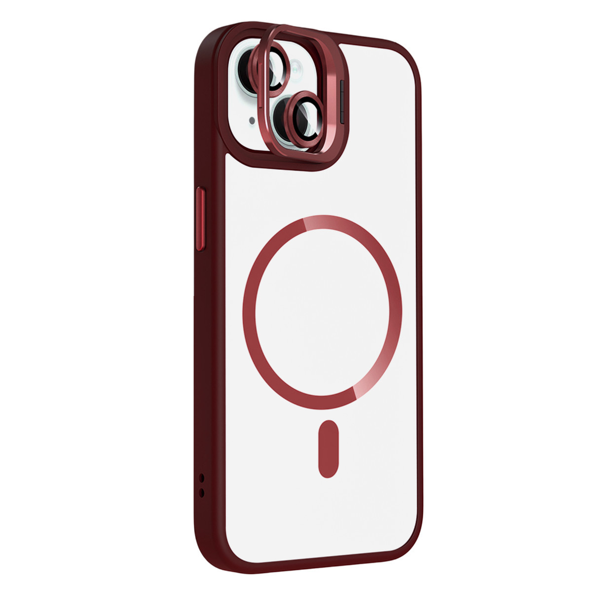 Joko Apple iPhone 15 Remim Lensli Magsafe Standlı Kapak - Bordo — görsel 8