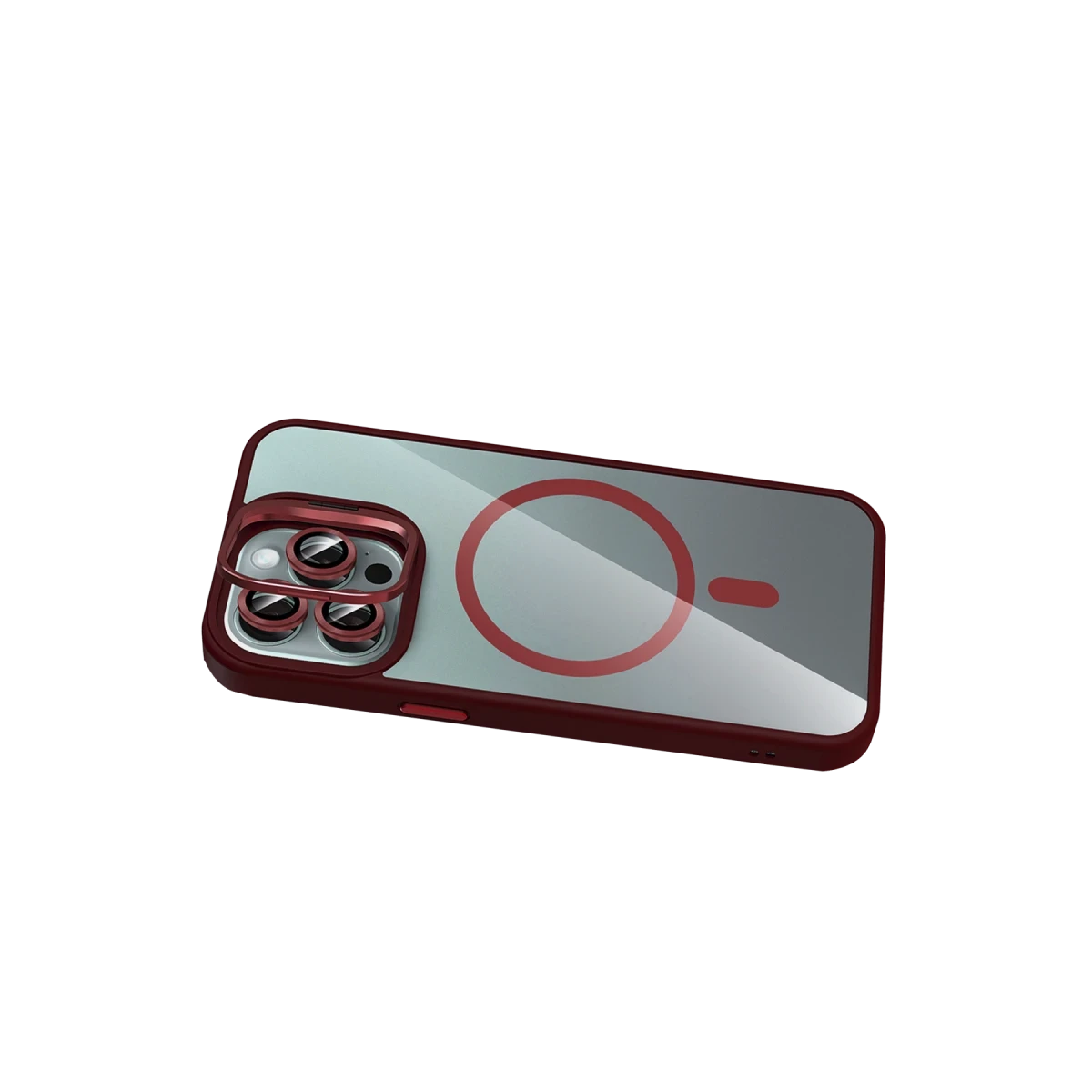 Joko Apple iPhone 16 Pro Remim Lensli Magsafe Standlı Kapak - Bordo — görsel 8
