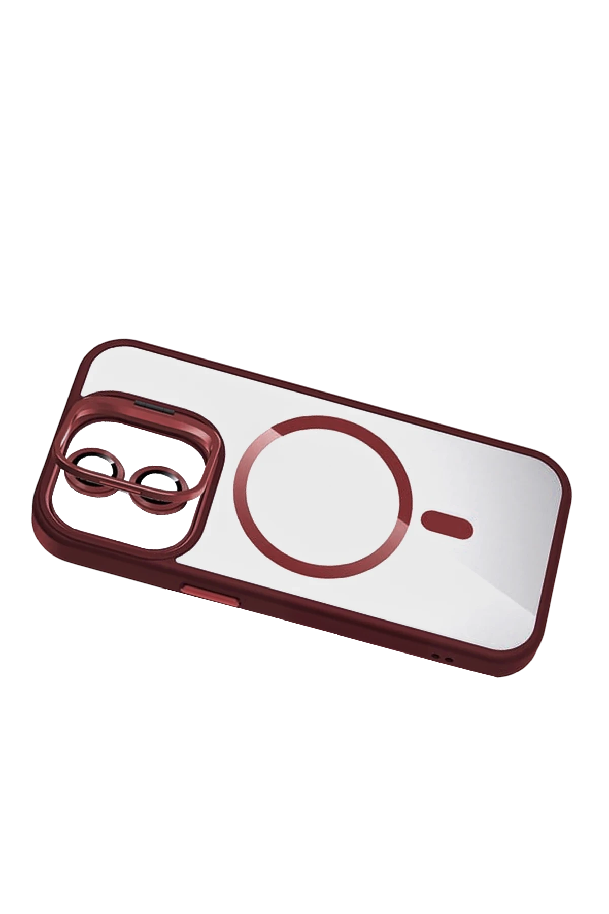 Joko Apple iPhone 11 Remim Lensli Magsafe Standlı Kapak - Bordo — görsel 3