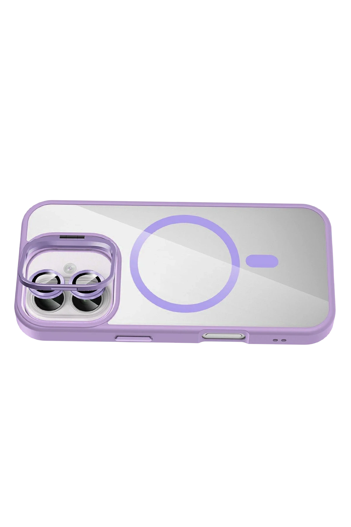 Joko Apple iPhone 16 Remim Lensli Magsafe Standlı Kapak - Lila