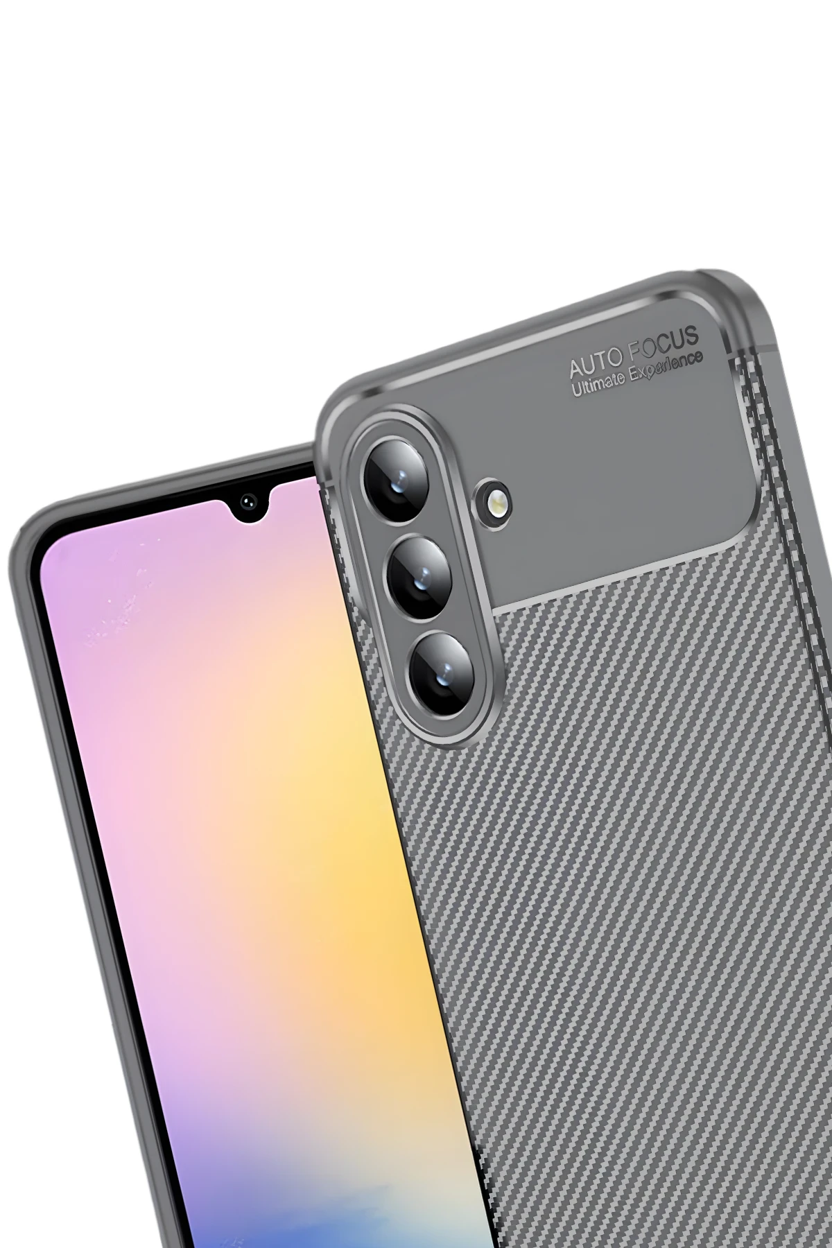 Newface Samsung Galaxy S25 FE Auto Focus Karbon Kapak - Gri