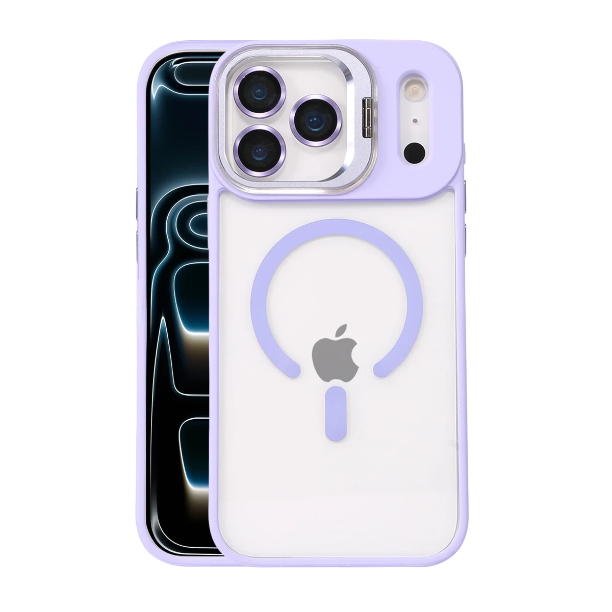 Joko Apple iPhone 17 Pro Max Remim Lensli Magsafe Standlı Kapak - Lila