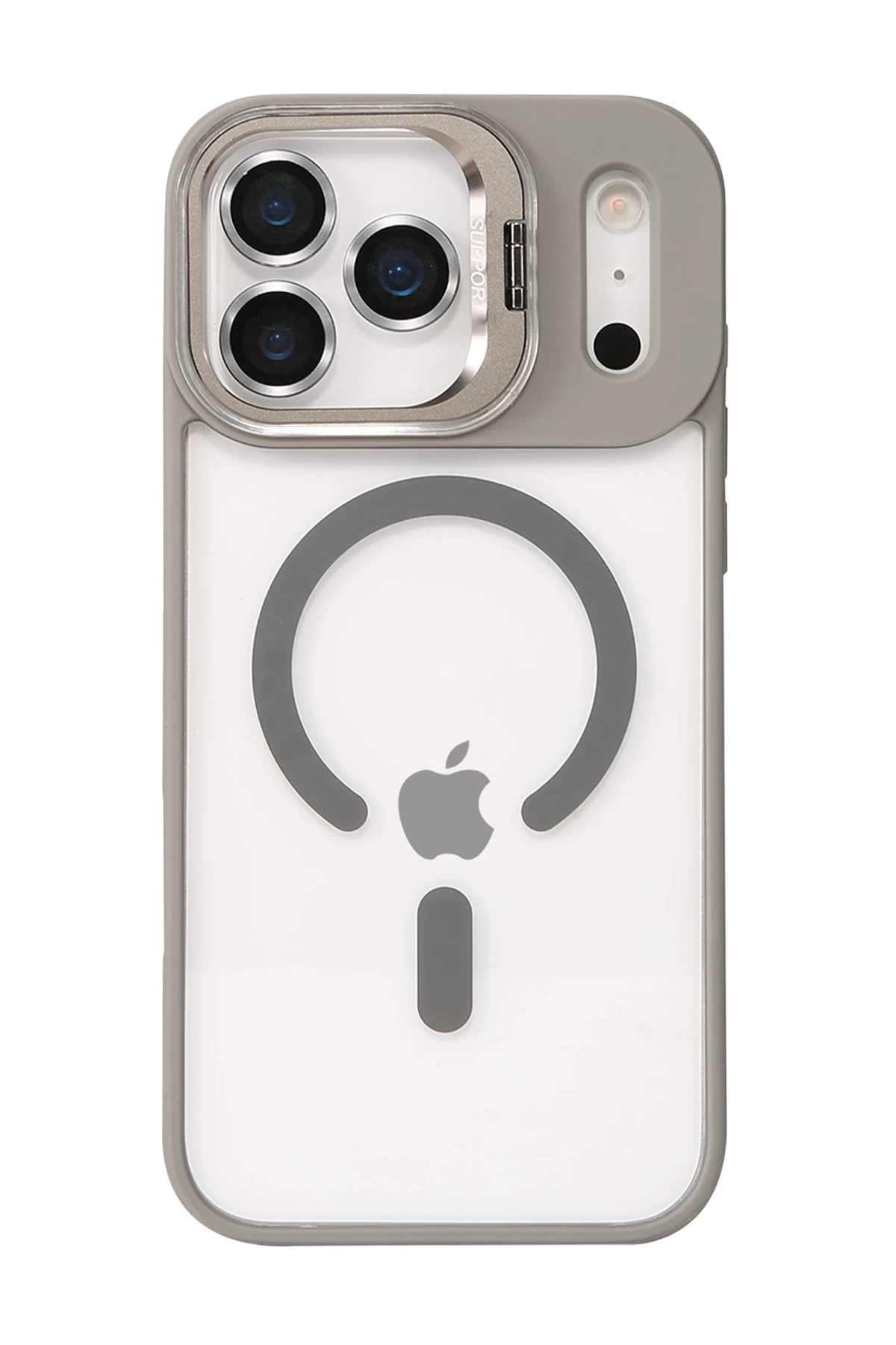 Joko Apple iPhone 17 Pro Max Remim Lensli Magsafe Standlı Kapak - Titan Gri