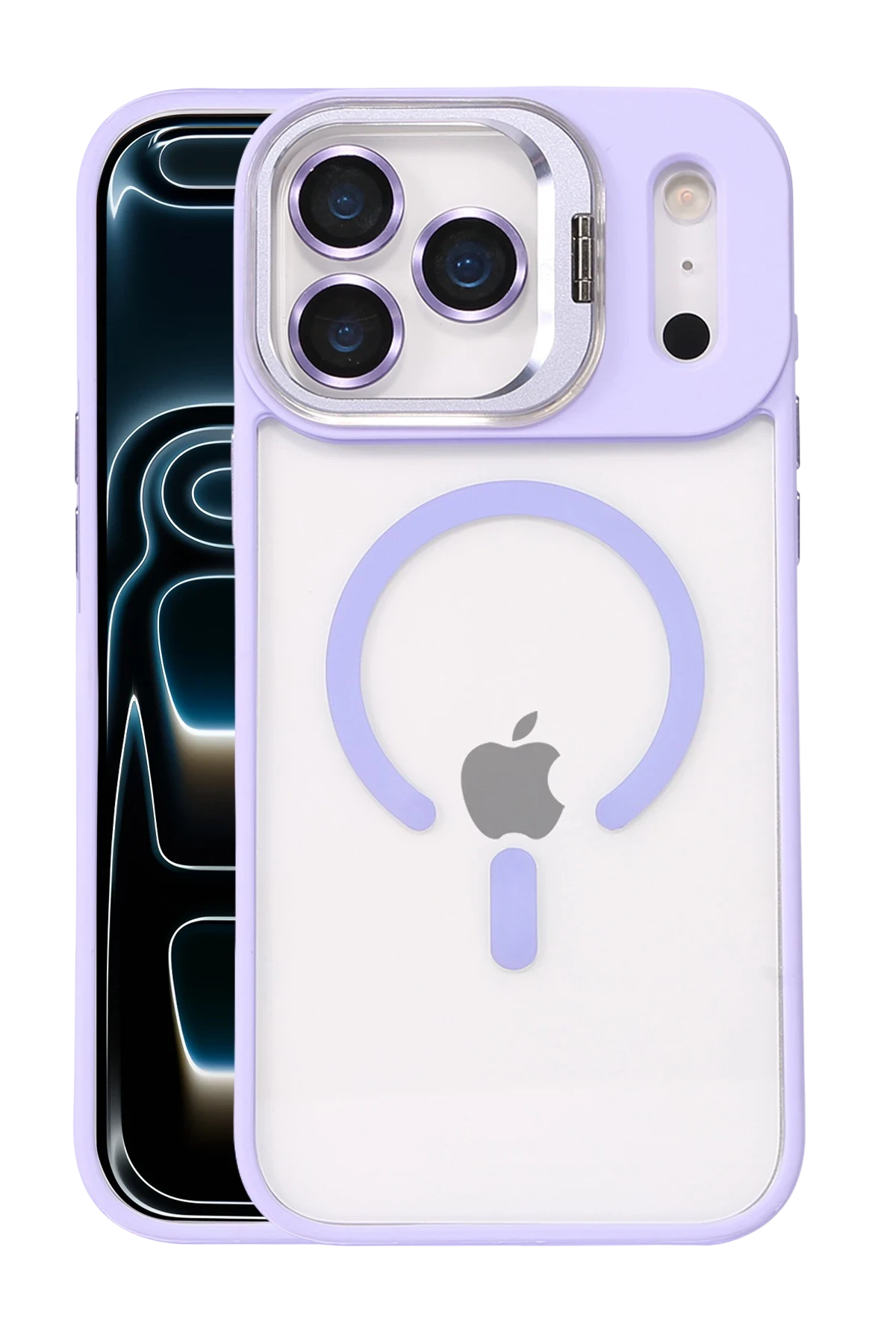 Joko Apple iPhone 17 Pro Remim Lensli Magsafe Standlı Kapak - Lila