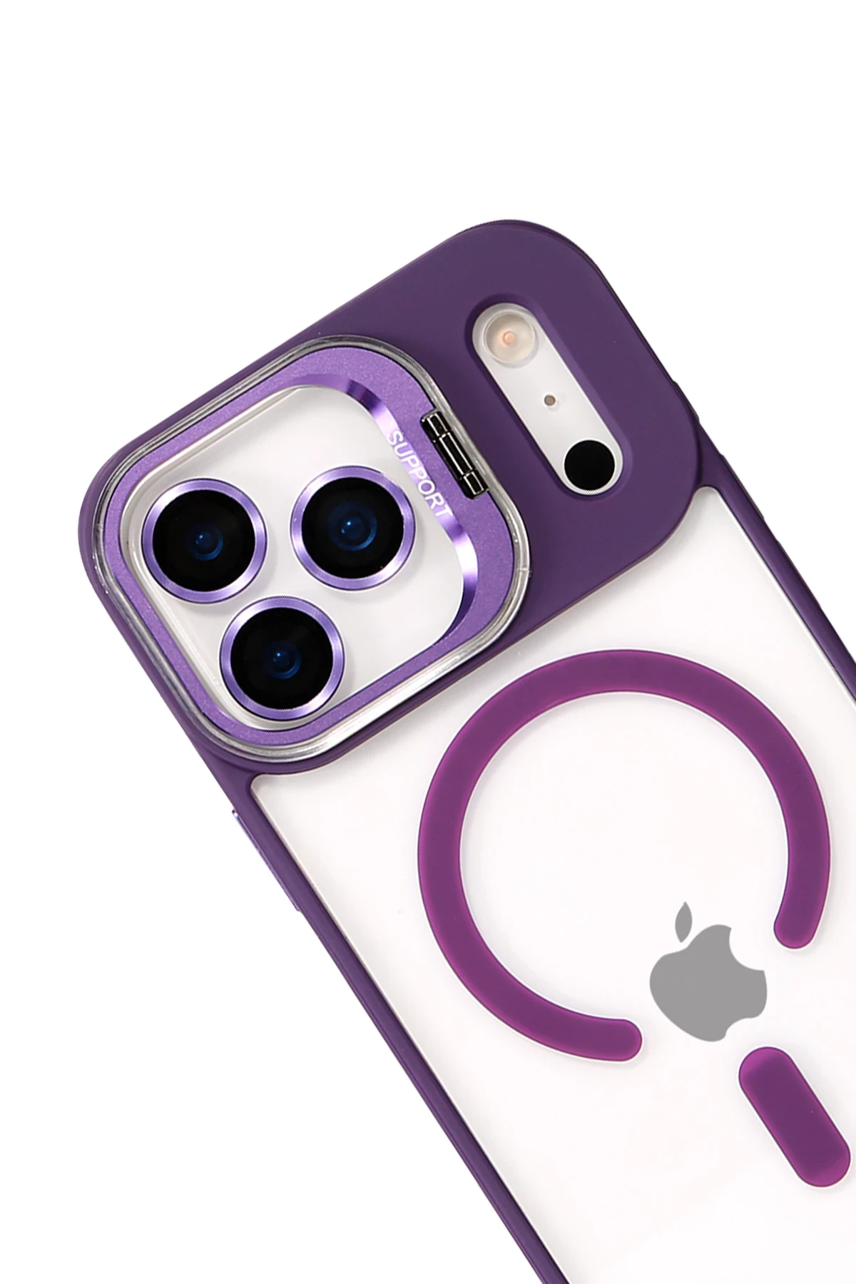 Joko Apple iPhone 17 Pro Remim Lensli Magsafe Standlı Kapak - Derin Mor