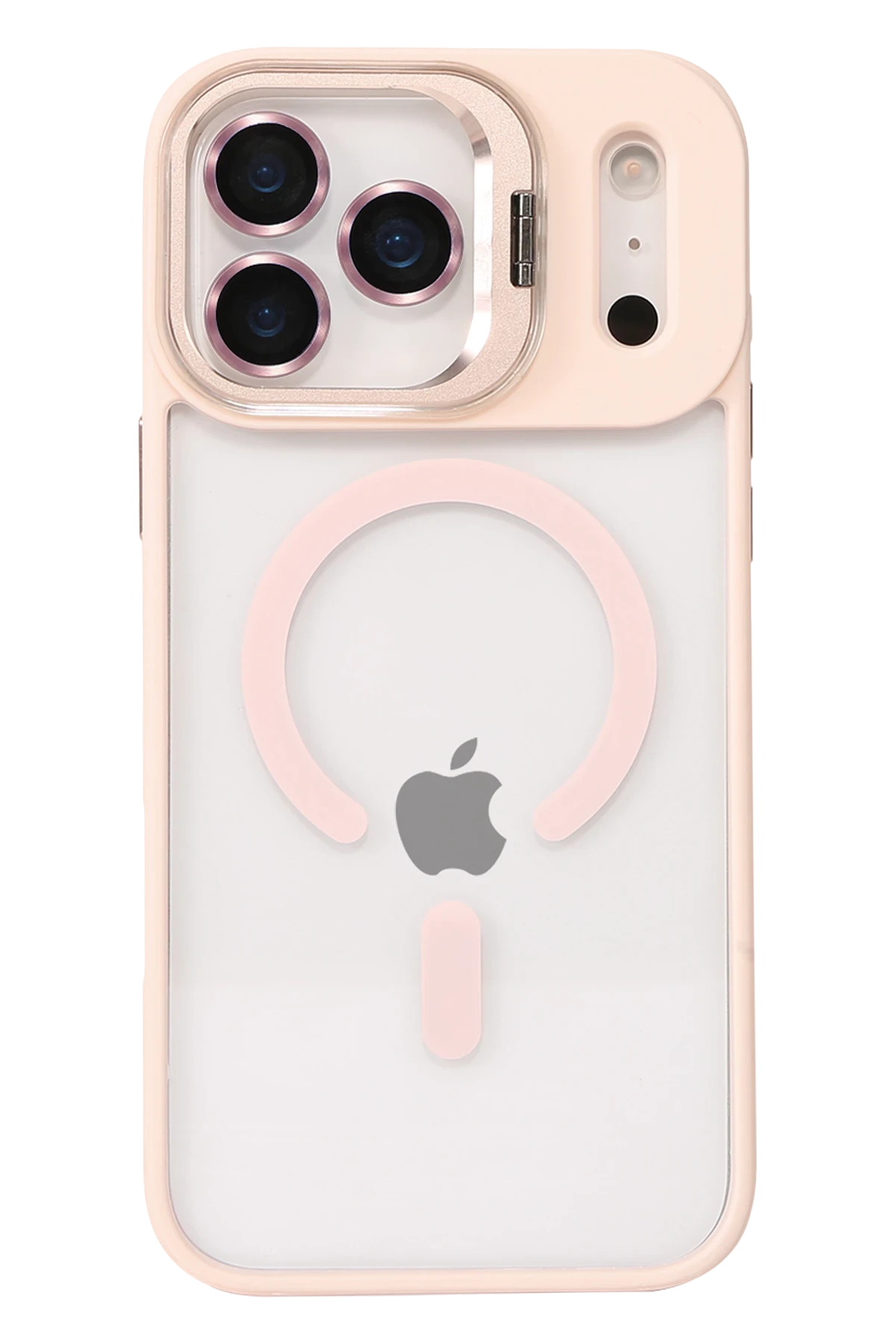 Joko Apple iPhone 17 Pro Remim Lensli Magsafe Standlı Kapak - Pembe