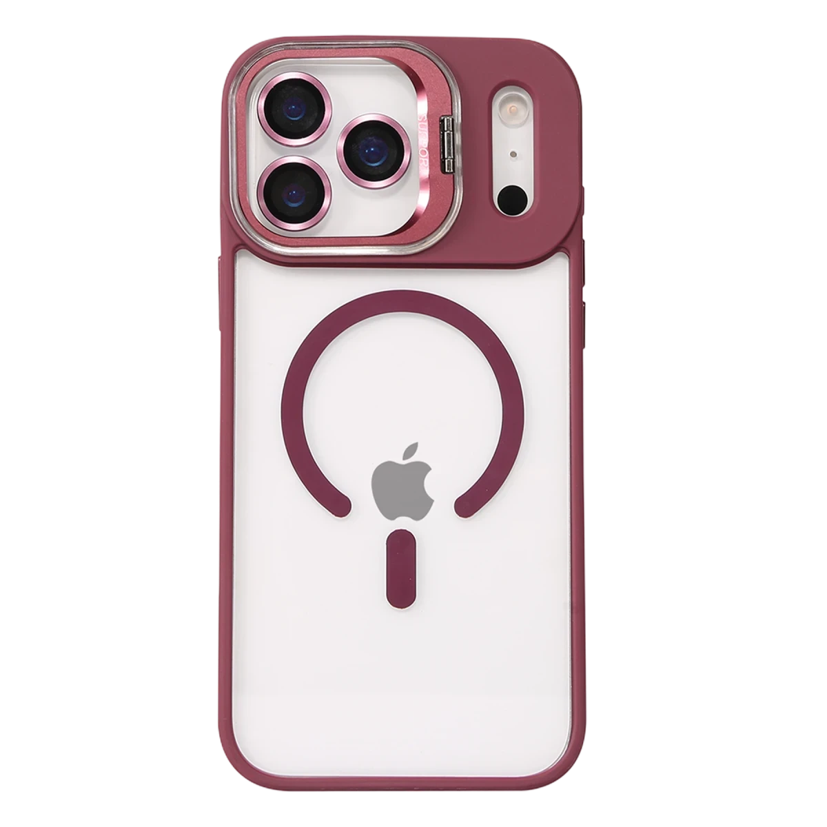 Joko Apple iPhone 17 Pro Remim Lensli Magsafe Standlı Kapak - Bordo — görsel 5