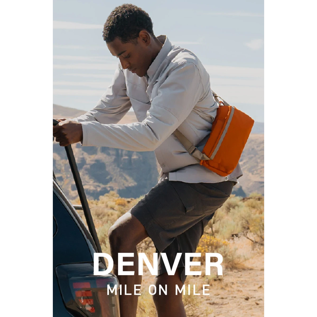 Uniq Denver Canvas Omuz Çantası - Mavi