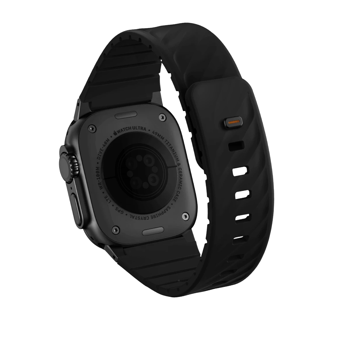 Uniq Apple Watch Ultra 49mm Fluo Manyetik Kordon - Siyah