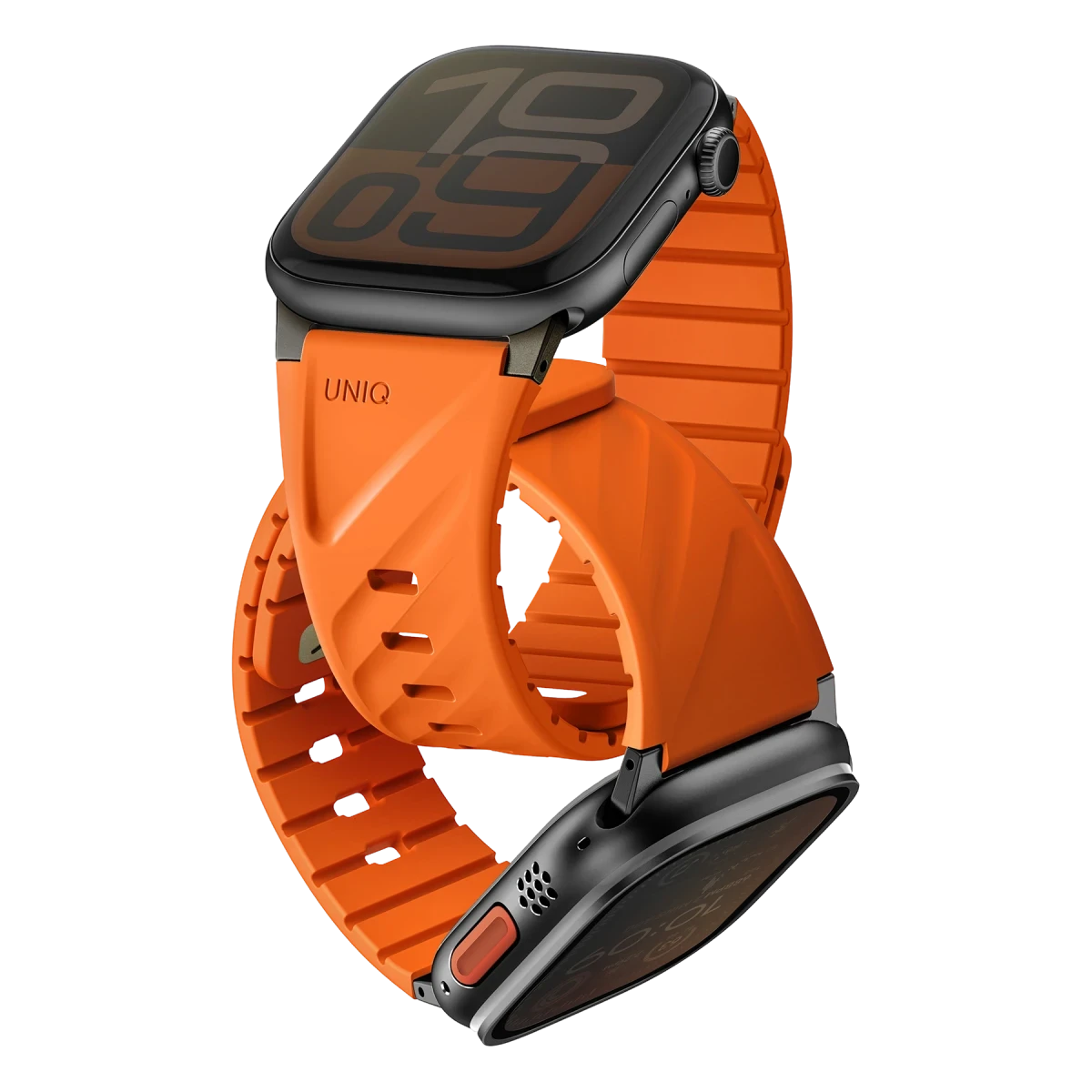 Uniq Apple Watch Ultra 49mm Fluo Manyetik Kordon - Turuncu