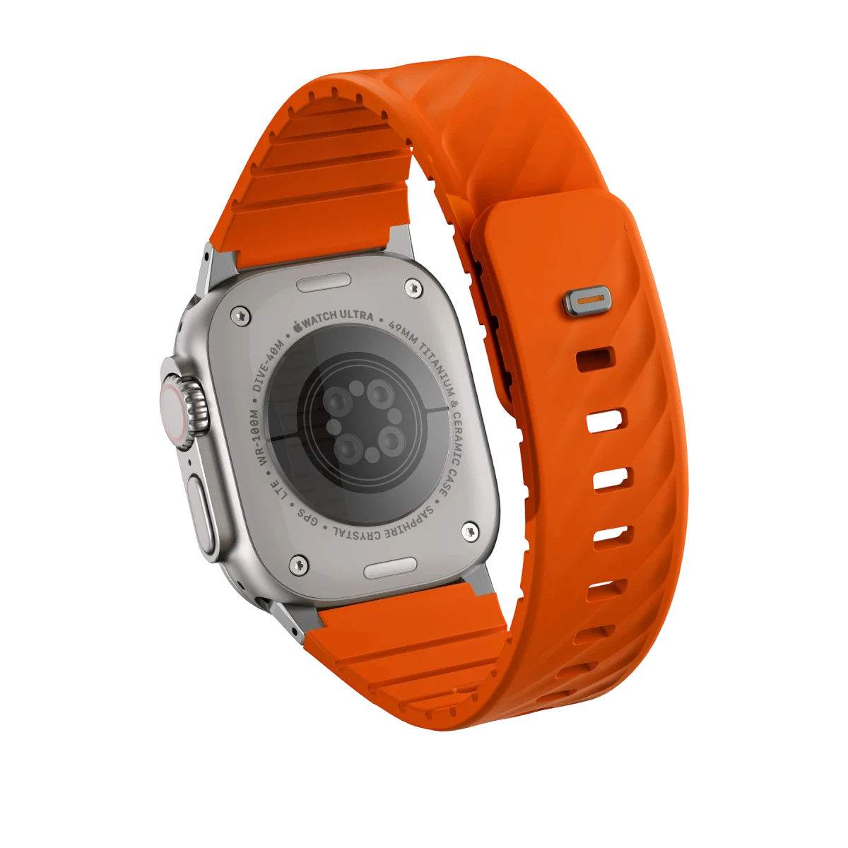 Uniq Apple Watch Ultra 49mm Fluo Manyetik Kordon - Turuncu