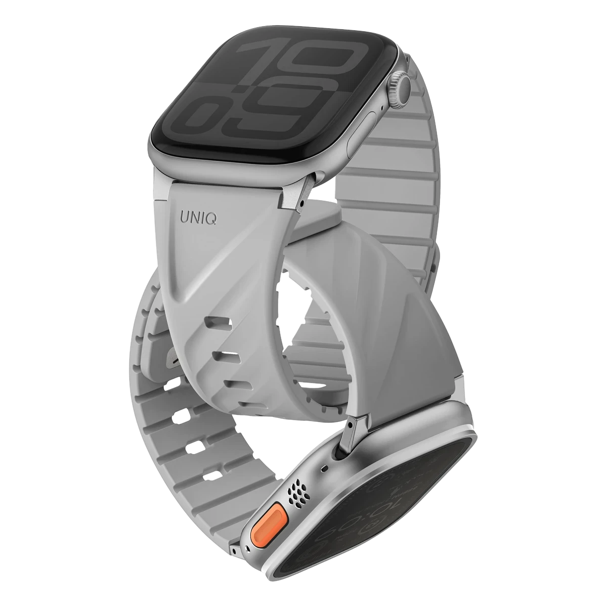 Uniq Apple Watch Ultra 49mm Fluo Manyetik Kordon - Gri