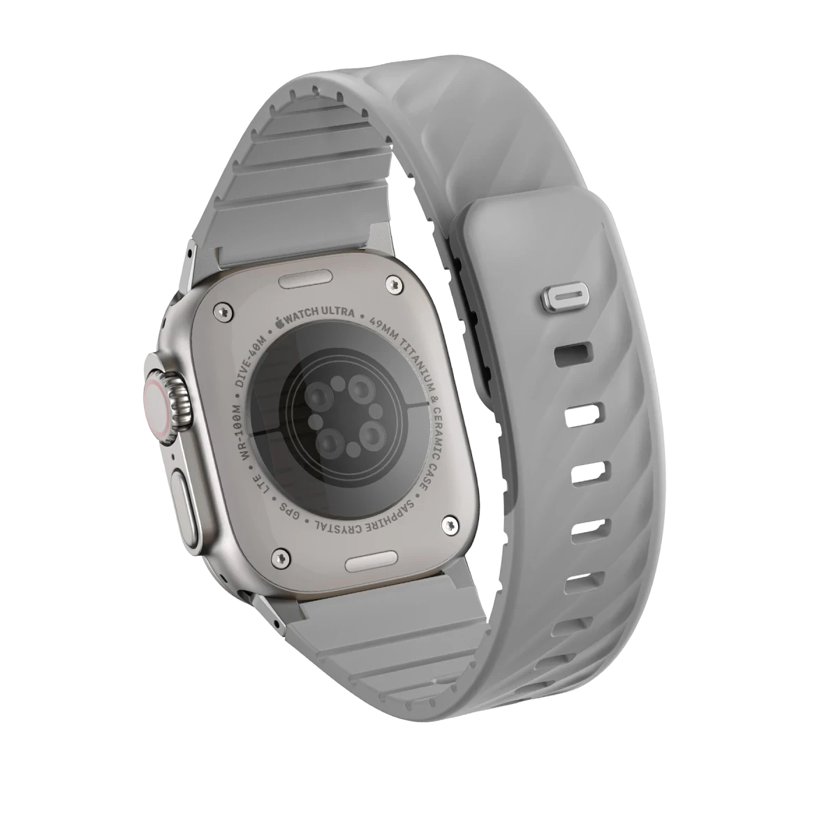 Uniq Apple Watch Ultra 49mm Fluo Manyetik Kordon - Gri