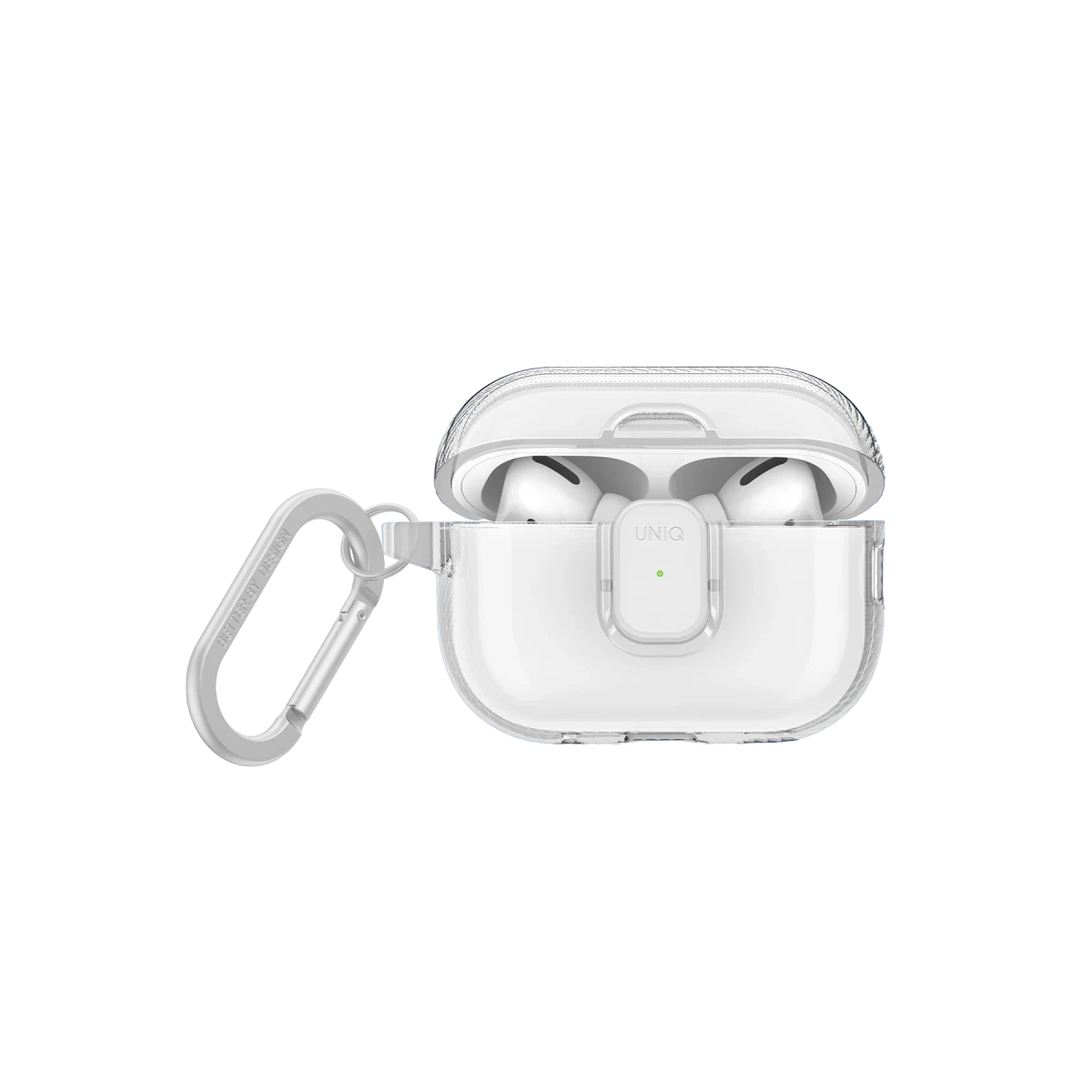 Uniq Apple Airpods Pro 2 (2.nesil) Glase Pro Kilitli Kılıf - Şeffaf