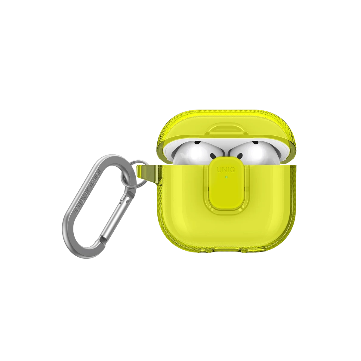 Uniq Apple Airpods 4 (4.nesil) Glase Pro Kilitli Kılıf - Yeşil