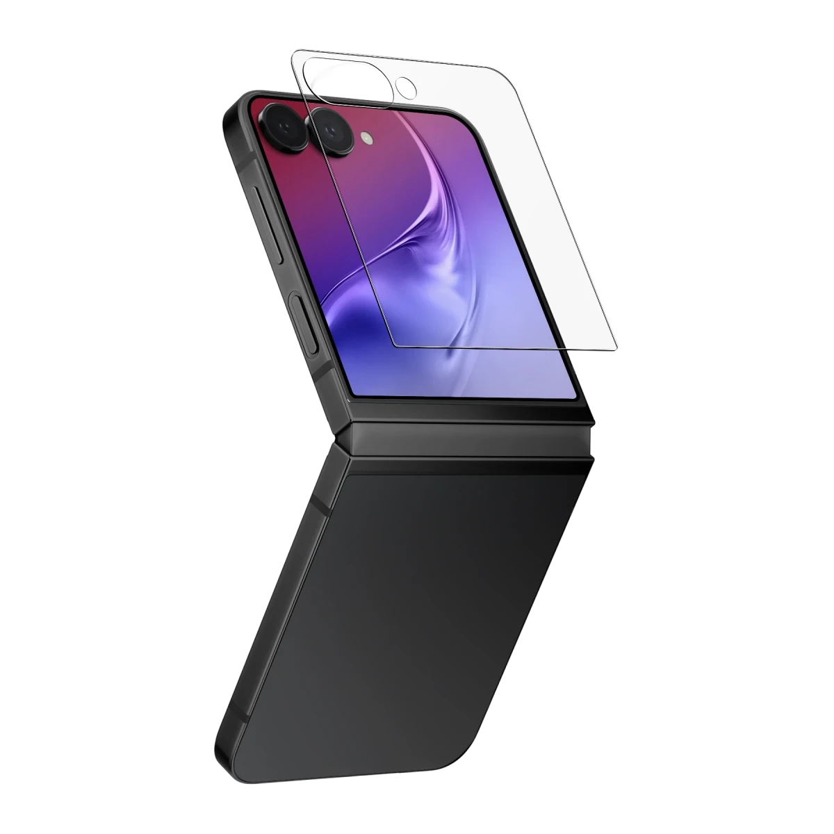 Uniq Samsung Galaxy Z Flip 7 Optix Clear Cam Ekran Koruyucu - Şeffaf