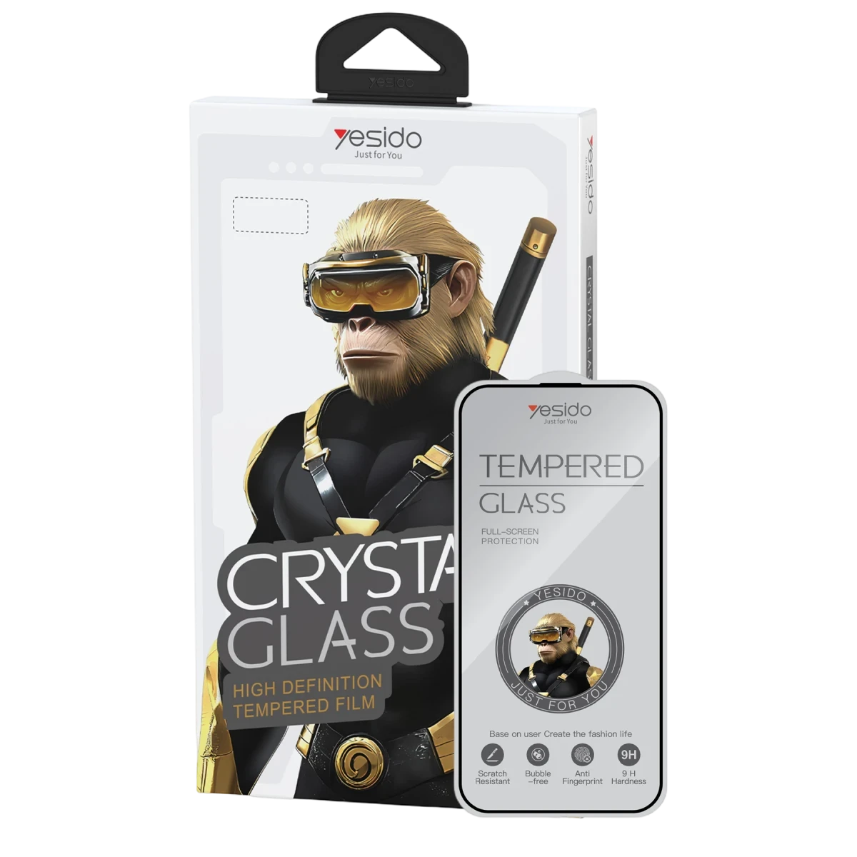 Yesido Apple iPhone 17 Pro Max TG26 Ultra Clear HD Cam Ekran Koruyucu - Siyah