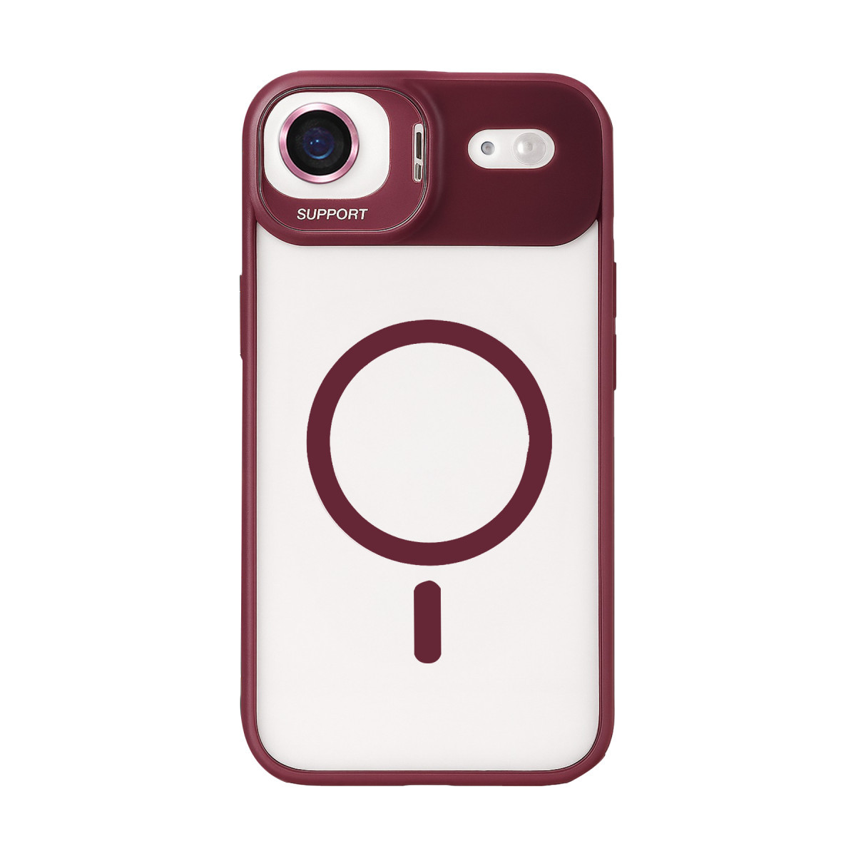 Joko Apple iPhone 17 Air Remim Lensli Magsafe Standlı Kapak - Bordo — görsel 8