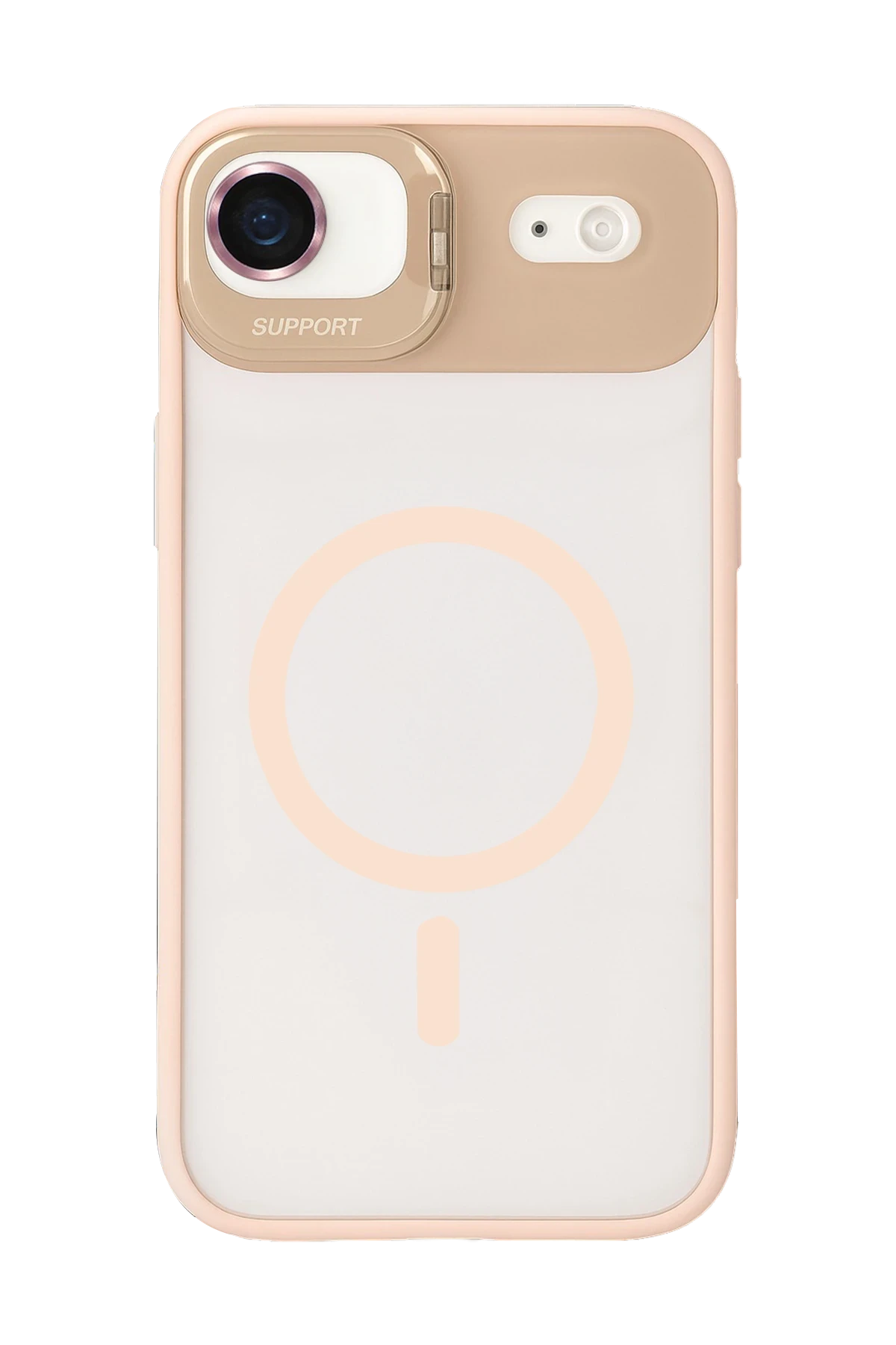 Joko Apple iPhone 17 Air Remim Lensli Magsafe Standlı Kapak - Pembe