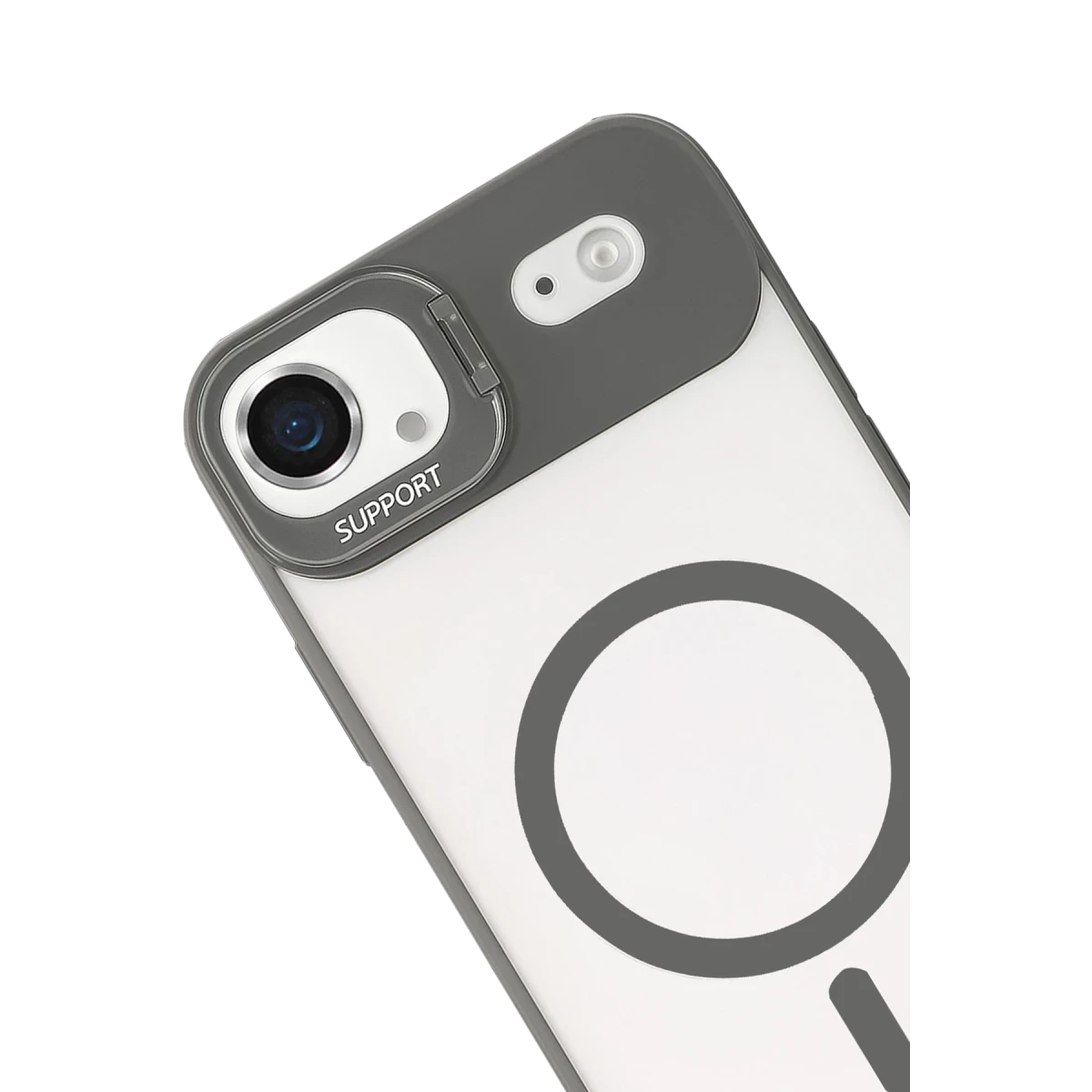 Joko Apple iPhone 17 Air Remim Lensli Magsafe Standlı Kapak - Titan Gri