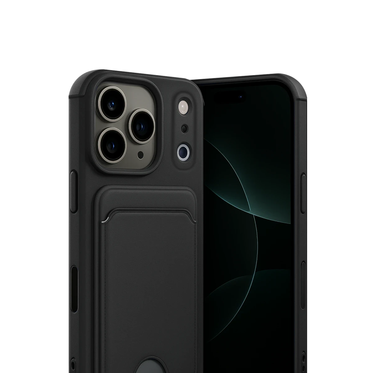 Newface Apple iPhone 17 Pro Max Kelvin Kartvizitli Silikon - Siyah — görsel 5