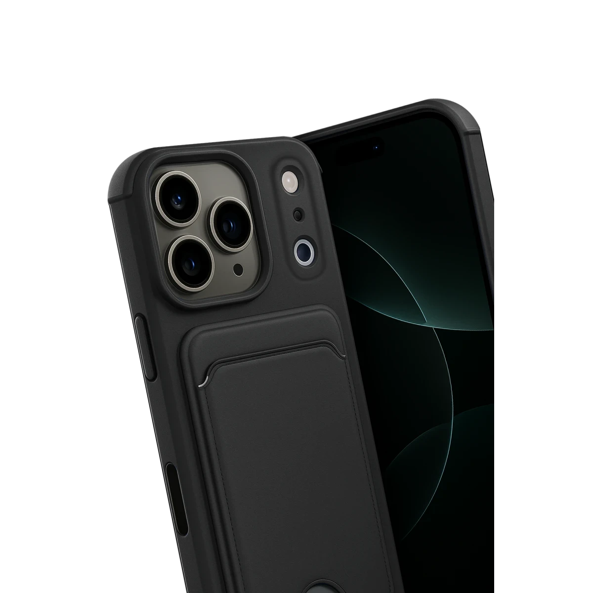 Newface Apple iPhone 17 Pro Max Kelvin Kartvizitli Silikon - Siyah — görsel 6