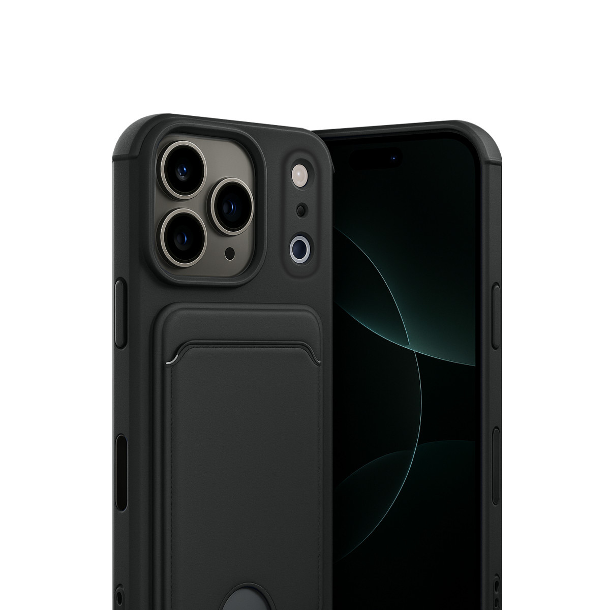 Newface Apple iPhone 17 Pro Kelvin Kartvizitli Silikon - Siyah — görsel 8