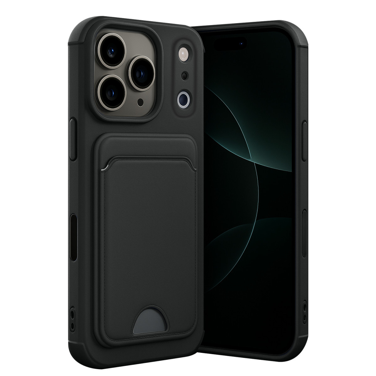 Newface Apple iPhone 17 Pro Kelvin Kartvizitli Silikon - Siyah — görsel 7
