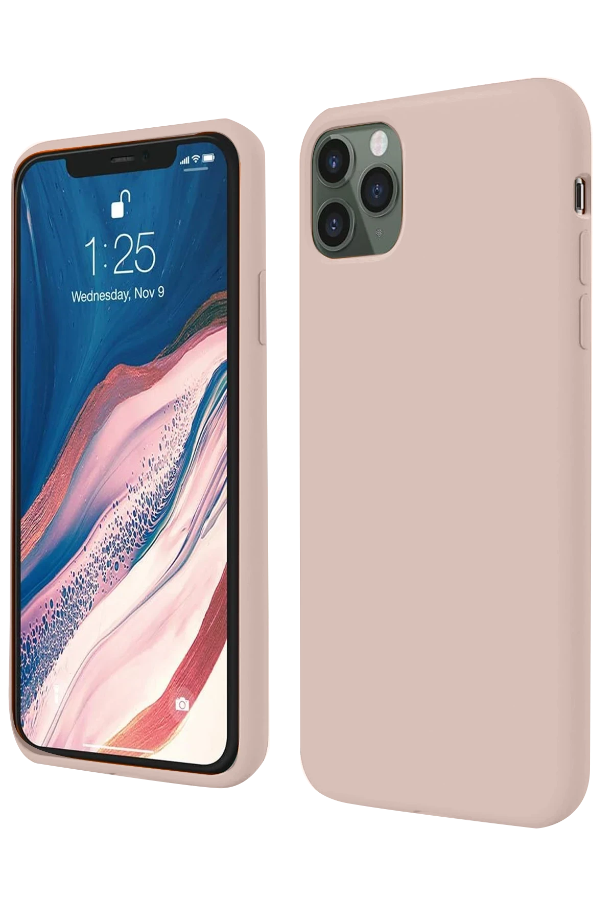 Newface iPhone 11 Pro Kılıf First Silikon - Rose Gold