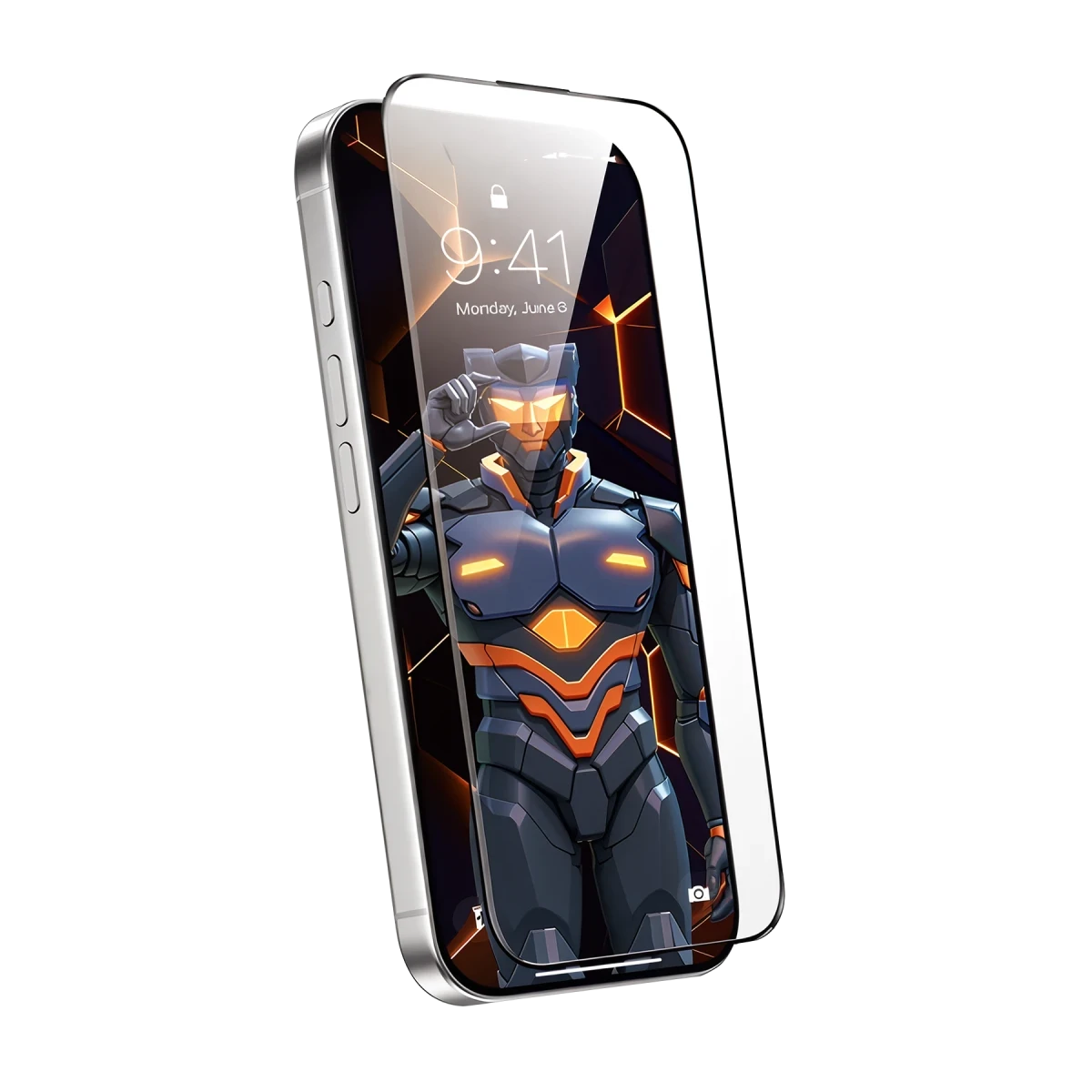 URR Apple iPhone 16 Pro Max 3D Master Curved HD Cam Ekran Koruyucu - Siyah