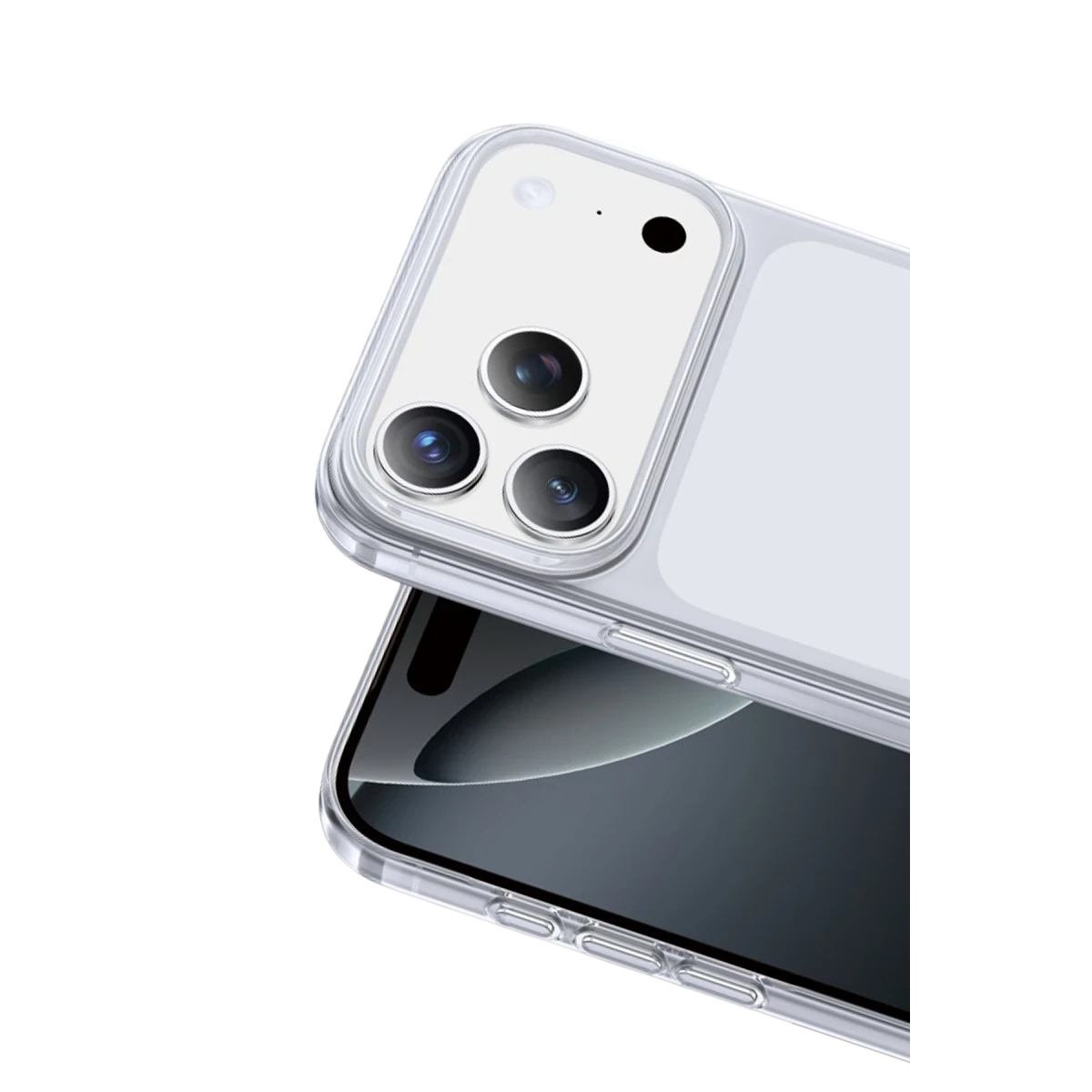 Keephone Apple iPhone 17 Pro Max X-Crystal Slim Kılıf - Natural Grey