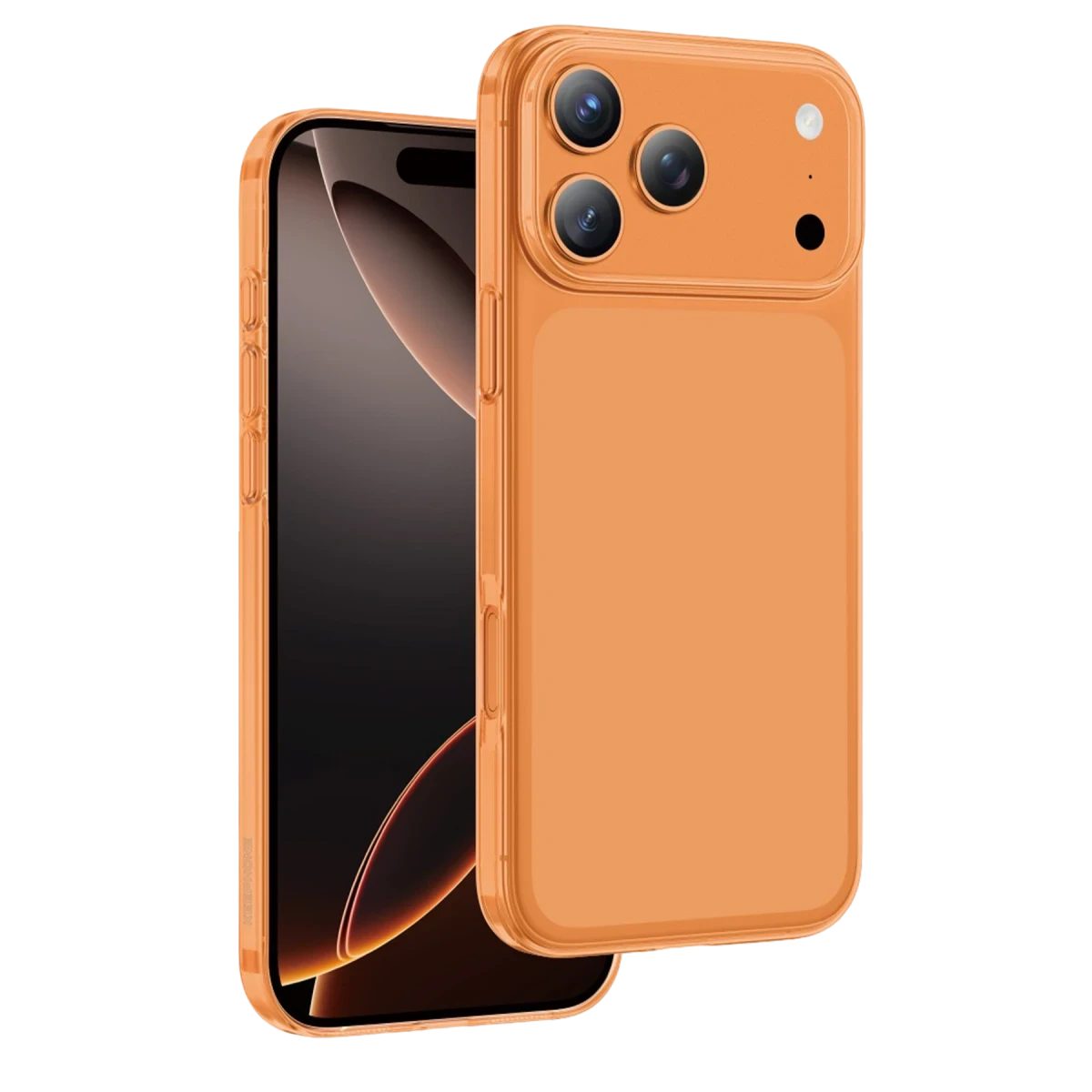 Keephone Apple iPhone 17 Pro Max X-Crystal Slim Kılıf - Turuncu