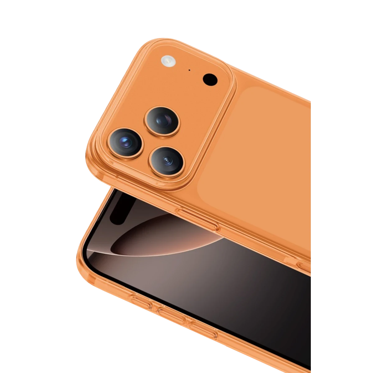 Keephone Apple iPhone 17 Pro X-Crystal Slim Kılıf - Turuncu