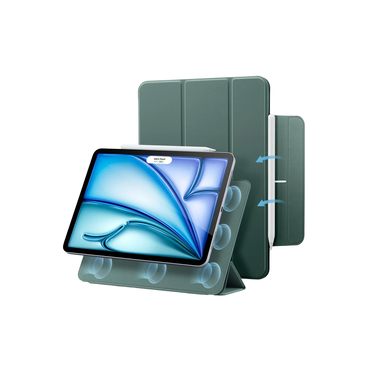 ESR Apple iPad Air 11 (2024) Rebound Manyetik Tablet Kılıfı - Yeşil