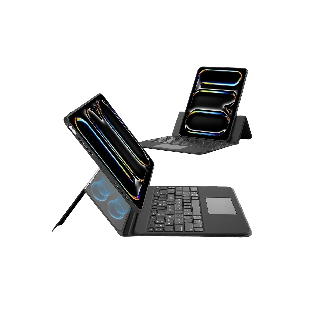 ESR Apple iPad Pro 13 (2024) Ascend Klavyeli Tablet Kılıfı - Siyah