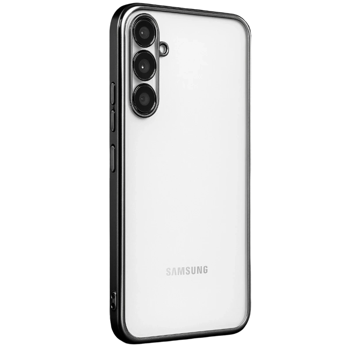 Newface Samsung Galaxy A34 5G Kılıf Razer Lensli Silikon - Siyah