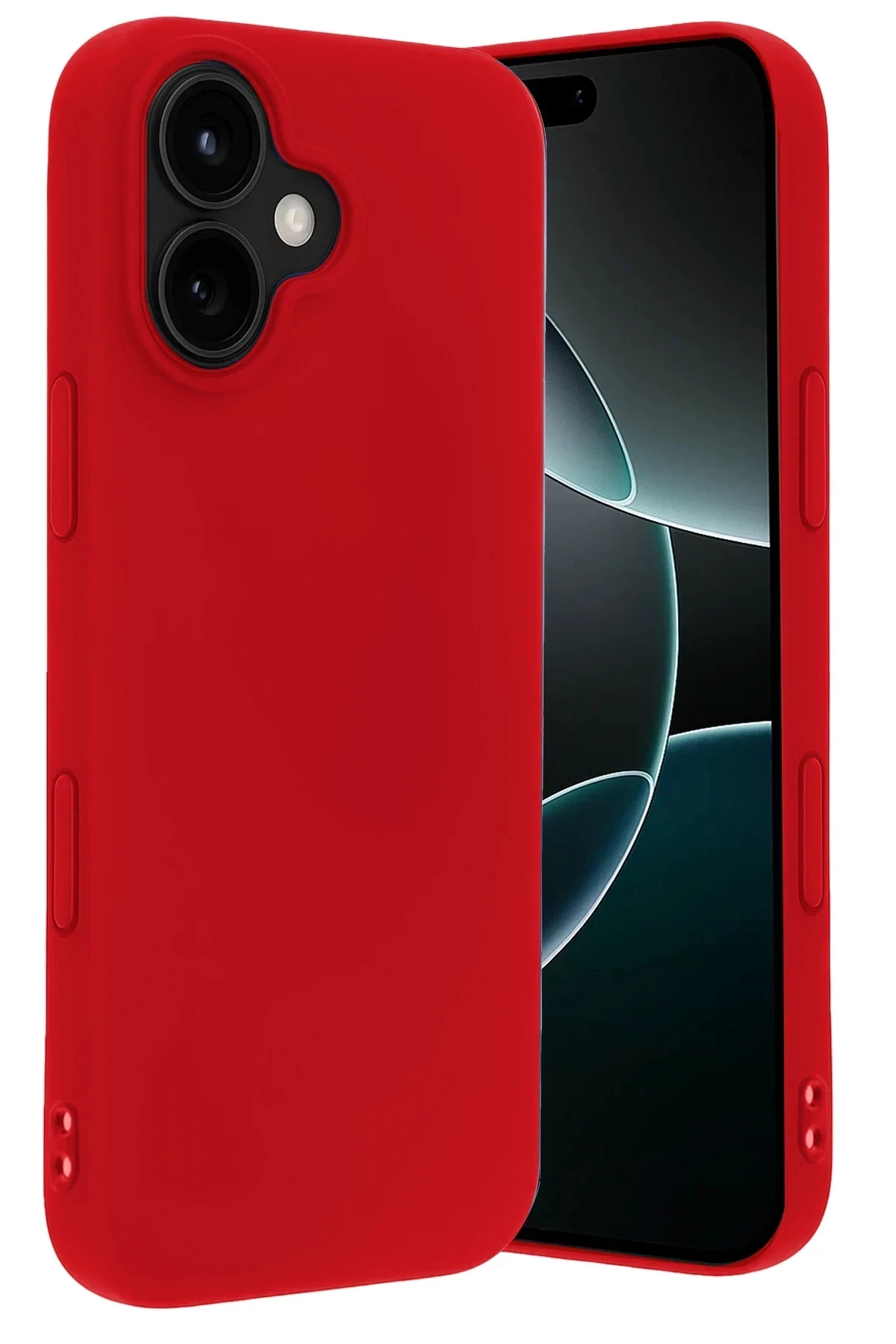 Newface Apple iPhone 17 Nano içi Kadife Silikon - Kırmızı