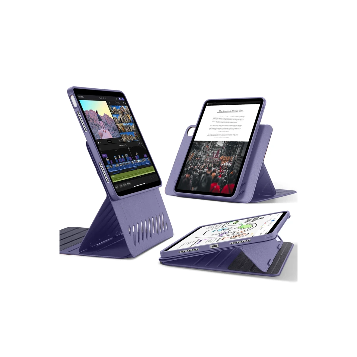 ESR Apple iPad Air 13 (2024) Shift Manyetik Tablet Kılıfı - Mor