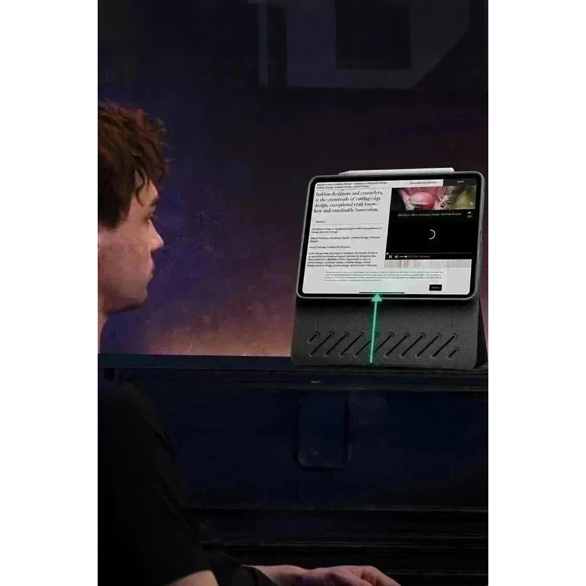 ESR Apple iPad Pro 11 (2024) Shift Manyetik Tablet Kılıfı - Mor