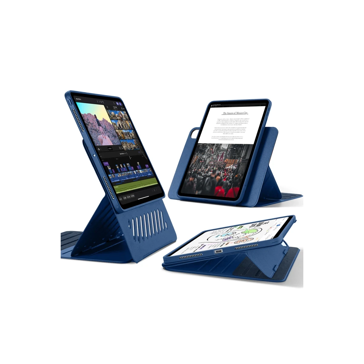ESR Apple iPad Pro 13 (2024) Shift Manyetik Tablet Kılıfı - Mavi