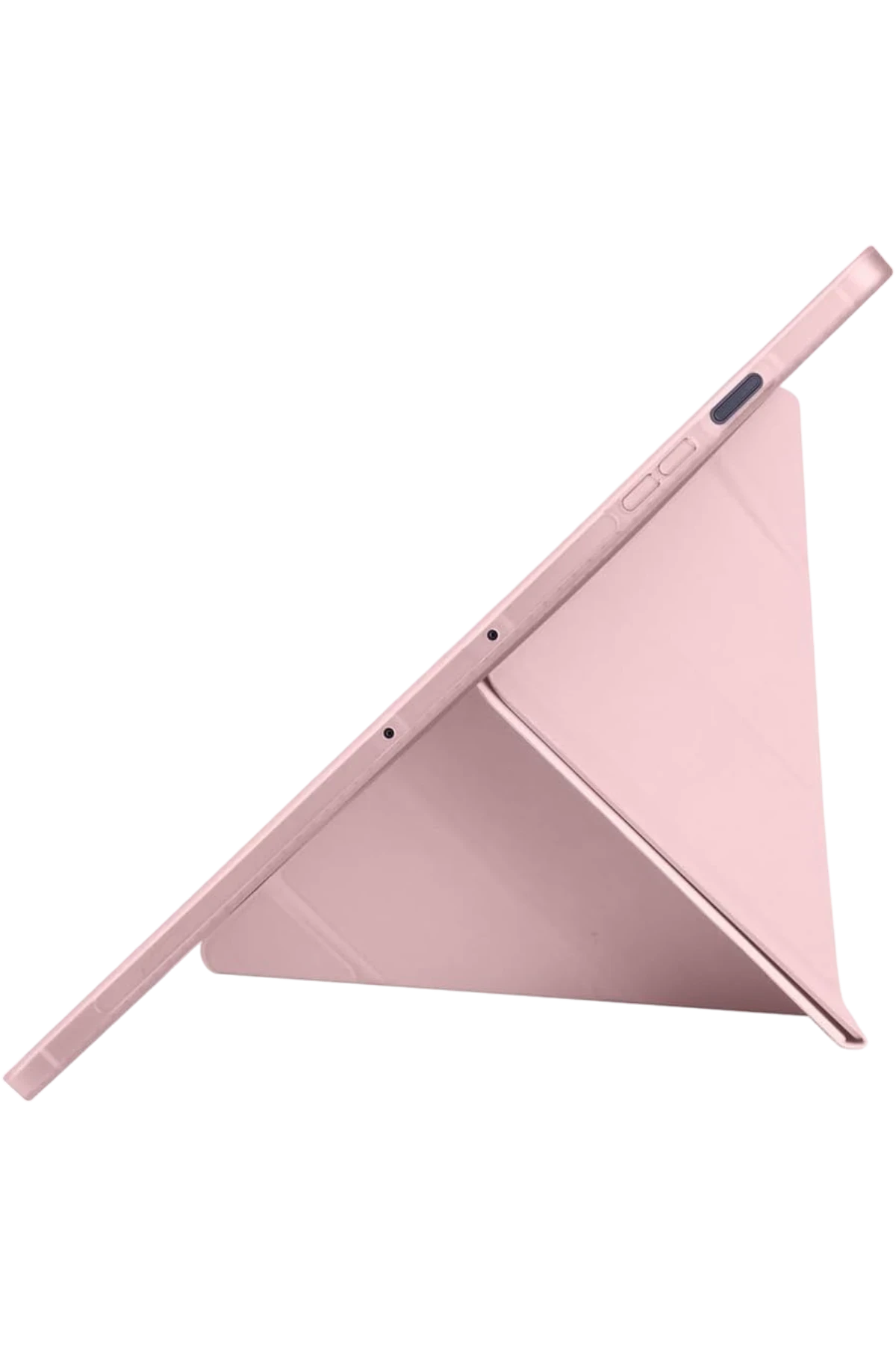Newface iPad Pro 11 (2024) Kılıf Kalemlikli Hugo Tablet Kılıfı - Rose Gold