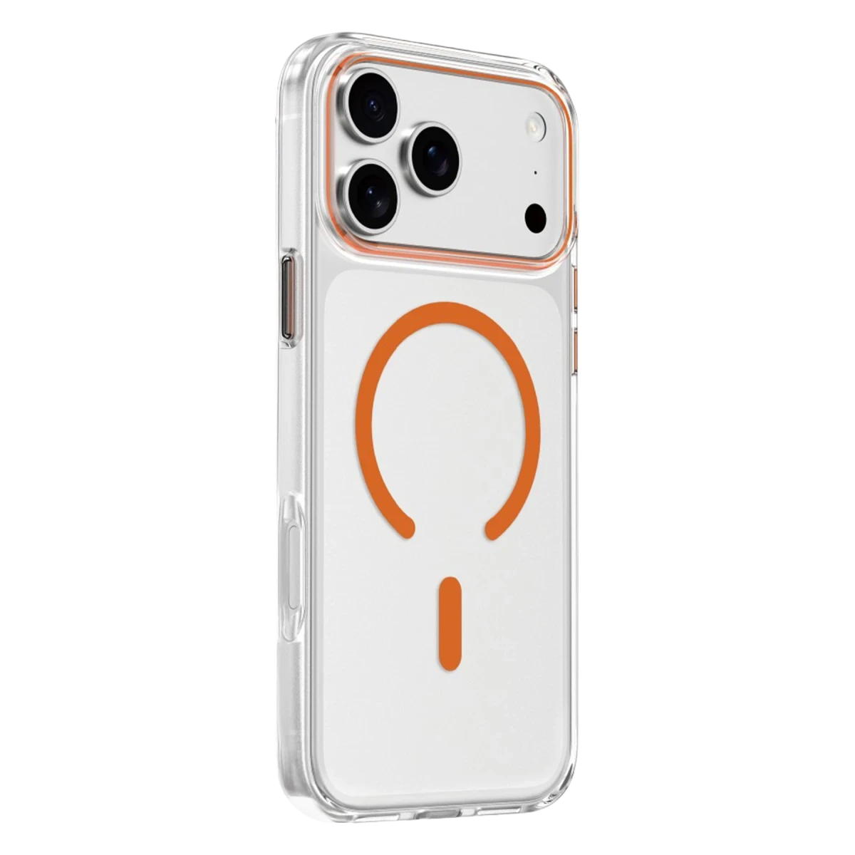 Keephone Apple iPhone 17 Pro Aurora Şeffaf Magsafe Kılıf - Turuncu