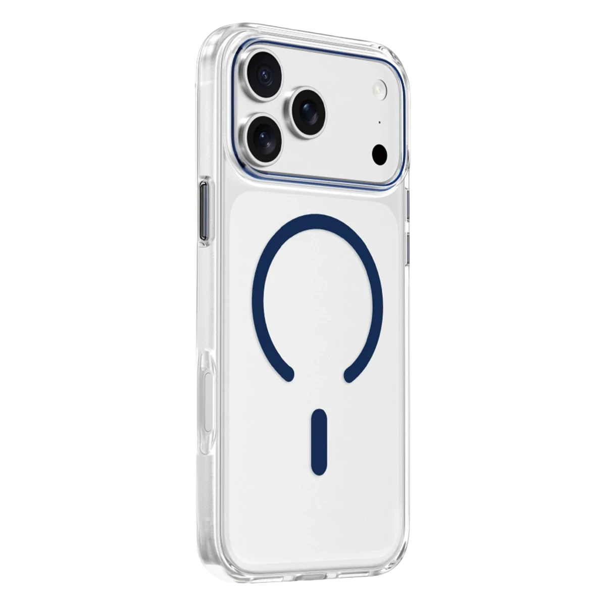 Keephone Apple iPhone 17 Pro Max Aurora Şeffaf Magsafe Kılıf - Lacivert